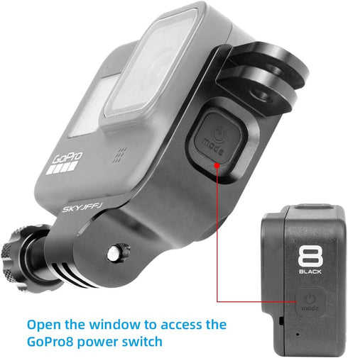 90 Degree Aluminum Vertical Bracket Adapter Elbow Adapter for GoPro Hero 8...