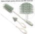Cleaning Brush Set Baby Suits Childrens Water Scrub Brush Milk Bottle Cleaner Baby Kids Bottle Brush Silicone Baby Bottle Water Cup to Rotate Food...