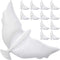 12-Pack Dove Balloons Memorial Release in Sky, Biodegradable White Angel Lanterns Funeral Party Decorations for Loss of Loved One, Celebration of ...