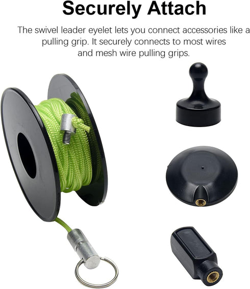 Magnetic Wire Puller, Wire Routing Magnet Tool Kit with Handle, Magnetic Garden Repair Cable Puller Tool, Fish Tape Wire Puller Wire Snake for Run...