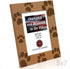 KATE POSH - Doggie Paw Engraved Natural Wood Picture Frame, Best Dog Ever, Memorial Dog Frame, Best Cat Ever, Memorial Cat Photo Frame (5x7-Vertic...