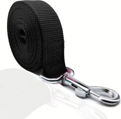 4FT/5FT/6FT Strong Dog Leash, Nylon Dog Leashes for Small Medium Large Dogs (Black, 1 in x 10 ft)...