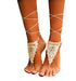 Barmine Chantilly Crochet Ivory Barefoot Sandals, cotton Anklet, 1 pair...