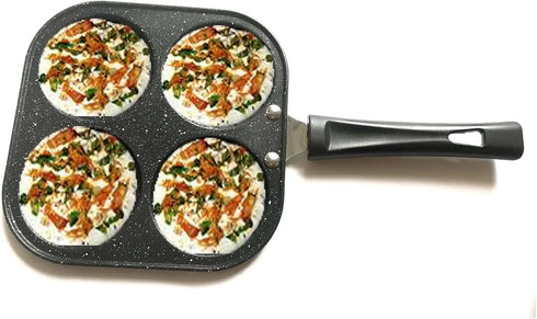 YAD Pancake Pan Burger Round Omelet Fry Pan Egg Cooker Pan Multipurpose Pancake Pan, Multicolor...