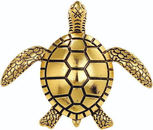 Sea Turtle Brooch Pin for Women Men Long Life Animal Tortoise Pin Marine Animal Lapel Pin Lovely Sea Animal Badges Vintage Metal Turtle Pin Clothi...