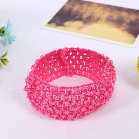 QandSweet Baby Girl's Stretch Headbands Crochet Stretchy Hair Bands DIY Accessories for Flower Or Bows...