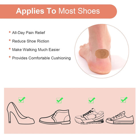 Bunion Pain Relief Pads to Wear with Shoes - Moleskin Guards Protect Feet for Men and Women, All-Day Water-Resistant Self-Stick Adhesive - 36 Cush...