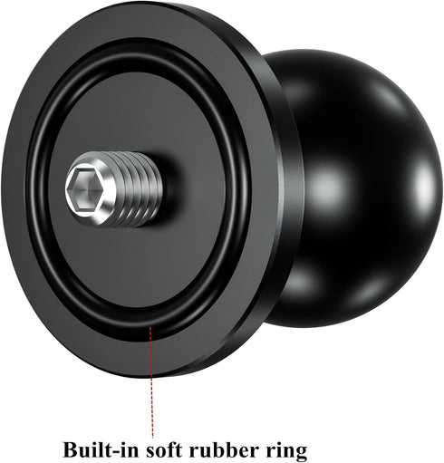 BRCOVAN 2 Pack, Aluminum Alloy 1'' Ball Adapter with 1/4"-20 Threaded Stud for Action Camera & Camcorder Compatible with RAM Mounts B Size 1'' Bal...
