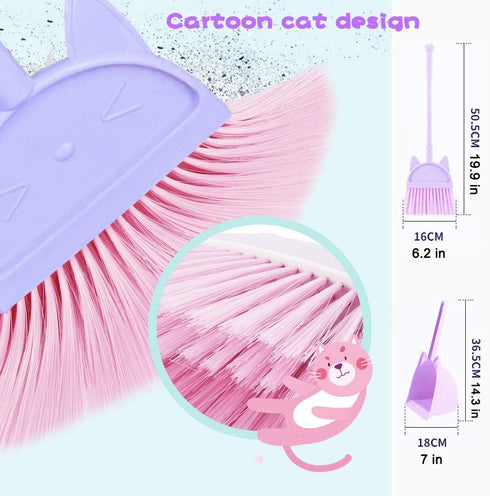 Kids Mini Broom Toy Cleaning Set Combo for Boy Girl Toddler Play Toys…...