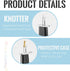 ORNUNIQ Professional Bead Knotting Tool for Secure Knots in Pearl Jewelry Making - Essential Knotting Tool for DIY Pearl Beading - Black...