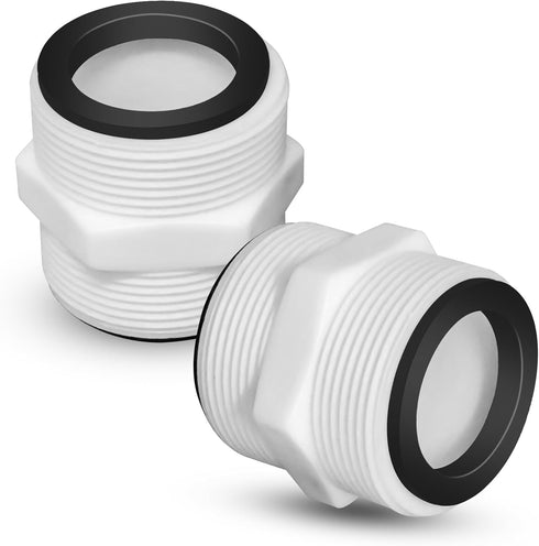 2Pcs 1.5’to 1.5’ Pool Hose Adapter, Pool Hose Connector Coupling Above Ground Pool Hose Adapter Compatible with Intex, Garden Hose Extender with 2...