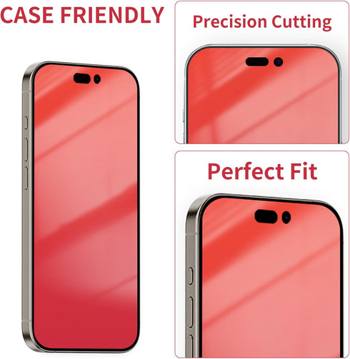 2 Pack Gradient for iPhone 15 Pro Privacy Screen Protector (NOT Glass) for iPhone 15Pro Anti-Blue Light, Anti-Fingerprint Soft Film Anti-Spy PET, ...