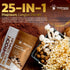 Mushroom Powder, 25 in 1 Mushrooms Lions Mane Powder Organic - 2000mg - Mushroom Supplement, 25 Superfood Mushrooms, Chaga, Shiitake Mushrooms, Co...