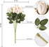 Hawesome 3 Bunches Artificial Flowers Silk Roses Buds Realistic Bouquet Arrangement for Decoration Wedding Party Centerpieces (Champagne)...