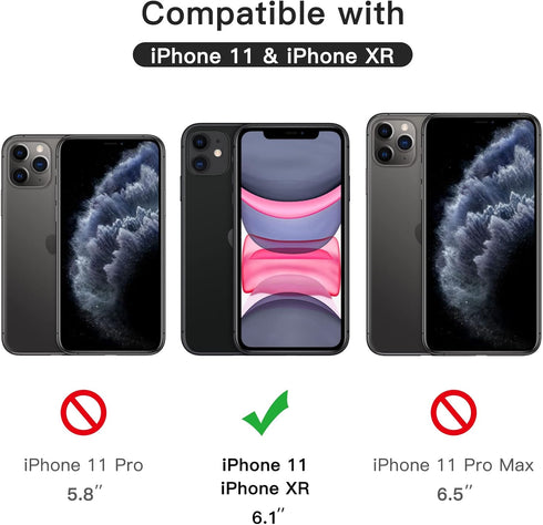 JETech Matte Screen Protector for iPhone 11/iPhone XR 6.1-Inch, Anti-Glare 9H Tempered Glass Film, Anti-Fingerprint Smooth Touch, 2-Pack......