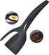 2-in-1 clip flipping spatula pliers egg flipping pliers double-sided pancake fish flipper Chicken rolls making household kitchen cooking tools (bl...