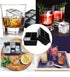 Ice Cube Trays Large Size Flexible 6 Cavity Ice Cube Square Molds for Whiskey and Cocktails, Keep Drinks Chilled (2Pcs)...