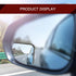 2 PCS Car Blind Spot Mirror, 1.9In x 1.9In HD Convex Frameless Glass PC Vehicle Rearview Mirrors Accessories with 3M Adhesive, Universal Fan-shape...