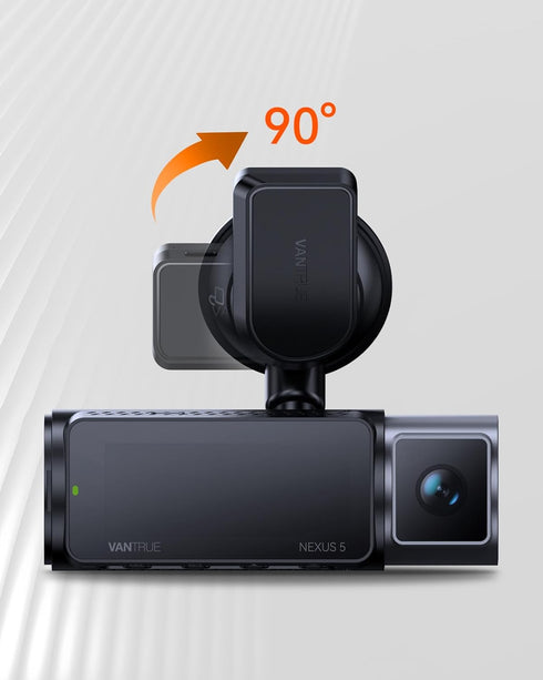 VANTRUE N5, N4 Pro Dash Cam GPS Receiver Module Type C USB Port Car Suction Cup Mount for Windows and Mac...