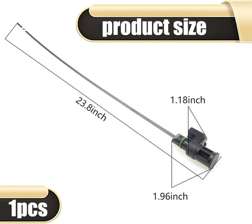 1 PC Car Engine Oil Dipstick, Waterproof Metal Vehicle Engine Measuring Tool, Universal Automotive Transmission Dipstick Replacement for Truck SUV...