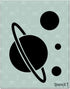 Stencil1 Saturn and Planet Stencil, Space Stencils 8.5 x 11 Inches for Painting, Wall Art, DIY at Home and Used for Decor, On Fabric, Glass, T-Shi...