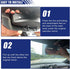 12 Inch Wide Angle Rear View Mirror, Interior Clip on Convex Rear View Mirror, Anti Glare, Clear Tint, Largest Panoramic Lengthened Widened No Bli...