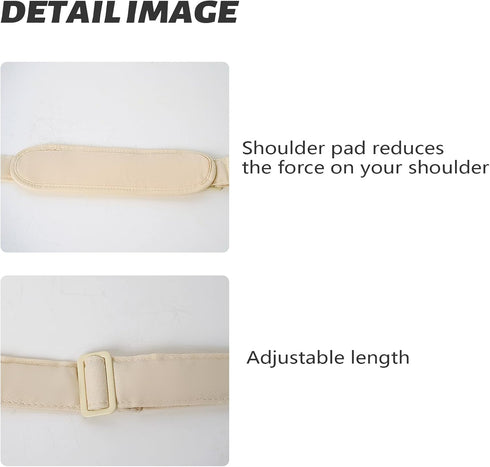 Pet Carrier Shoulder Strap - Lightweight and Comfortable Pet Carrier Accessory for Easy Travel - Reduces The Burden of Carrying Your Pet (Beige)...