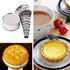 Stainless Steel Fluted Edge Round Cookie Biscuit Cutter Set 12 Pieces Graduated Ring Sizes...