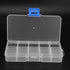 Jewelry Box, 10 Grid Transparent Plastic Organizer Box with Adjustable Dividers, Jewelry Storage Containers for Little Jewelry Small Item...