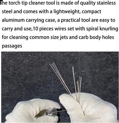 Utoolmart Welding Tip Cleaner, Nozzle Cleaner Gas Welding Brazing Cutting Torch Tip Cleaner Needle 1 Set...