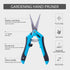 VIVOHOME Gardening Hand Pruner with Straight Stainless Steel Blades Non-stick Pruning Shear Bonsai Cutter Blue for Potting (Pack of 3)...
