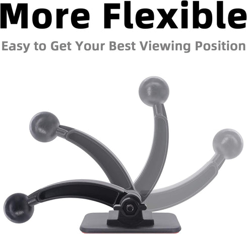 17mm Sticky Adhesive Mount Holder for Garmin GPS & Smart Phones - Car Windshield/Dashboard Flexible Permanent Holder Soft Base for Garmin Nuvi GPS...