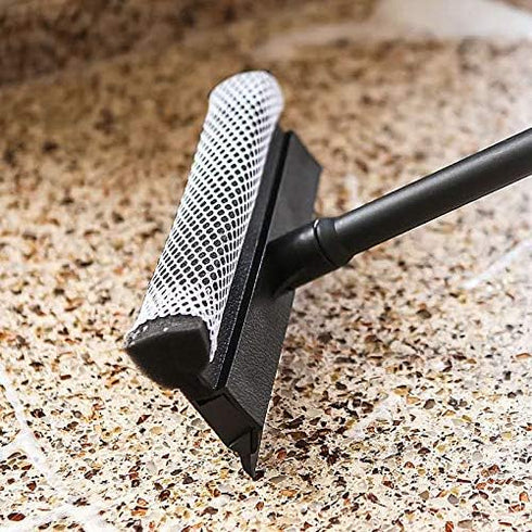 Window Squeegee Cleaning Tool Window Cleaner Car Squeegee Windshield Cleaning Sponge and Rubber Squeegee,BlackM...