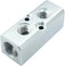 2 Way Pneumatic Manifold Air Distribution Block, G1/2 Supply Port, G1/4-Inch Output Port, Pneumatic Air Compressor Manifold Fitting...