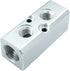 2 Way Pneumatic Manifold Air Distribution Block, G1/2 Supply Port, G1/4-Inch Output Port, Pneumatic Air Compressor Manifold Fitting...