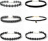 6 Pieces Black Choker Necklace Set Vintage Lace Tattoo Choker for Women Girls...