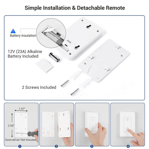 DEWENWILS Wireless Light Switch Remote Control Outlet, Remote Power Wall Switch for Lamps, No Wiring Needed, 15 AMP Heavy Duty, 100 FT Range......