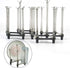 2 Pcs Cup Drying Racks Set, Retractable Drinking Glass & Baby Bottle Drainer Stand, PP Material Mug Draining Organizer, Kitchen Countertop Dishes ...