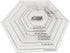 YICBOR Mini Hexagon Quilting Template for Domestic Sewing Machine 1 set = 8pcs#SL-SA08...