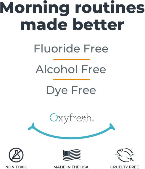 Premium Oxyfresh Pro Formula Fresh Mint Mouthwash – Patented Zinc Mouthwash for All Day Fresh Breath & Healthy Gums – Refreshing & Alcohol Free Mo...