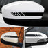 Car Rear View Mirror Stickers, 2Pcs Stripe Graphic PET Reflective Car Body DIY Decor Decals, Auto Exterior Accessories, Universal Side Mirror Deca...