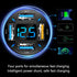 4-in-1 Car Charger 66W Super Fast Charging with USB 2.4A&QC 3.0(Voltmeter&LED Lights) Universal Quick Charge for 12-24V Car Cigarette Lighter Plug...