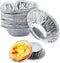 250 Pcs Disposable Egg Tart Tins Molds Silver Aluminum Tin Foil Mini Pie Tins Pans Cake Tart Holder Cupcake Cookie Circular Egg Tart Mold Cups for...