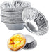 250 Pcs Disposable Egg Tart Tins Molds Silver Aluminum Tin Foil Mini Pie Tins Pans Cake Tart Holder Cupcake Cookie Circular Egg Tart Mold Cups for...