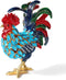 Rooster Trinket Boxes Hinged Enameled Jewelry Box Hand-Painted Animals Ornaments Craft Gift for Home Decor (Blue)...