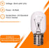 6 Pack Microwave Light Bulb 40 Watt 120V T8 Replacement Light Bulb E17 Standard Base Stove Light Bulbs Under Hood for Oven Stove Refrigerator Micr...