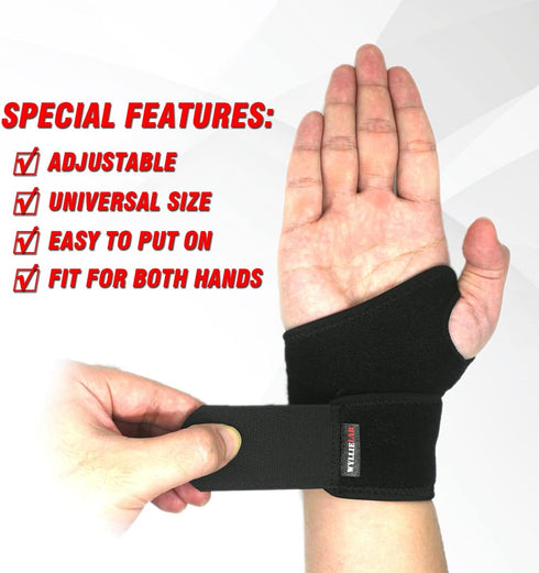 Wrist Brace for Carpal Tunnel, Comfortable and Adjustable Wrist Support Brace for Arthritis and Tendinitis, Wrist Compression Wrap for Pain Relief...
