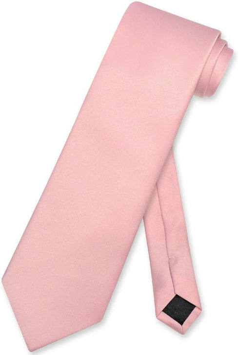Vesuvio Napoli NeckTie Solid DUSTY PINK Color Men's Neck Tie...