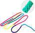 Gymnastics Art Rope, 2.8m/110inch Nylon Rainbow Color Rhythmic Gymnastics Rope Solid Competition Arts Training Rope Gymnastic Skipping Rope for Ex...