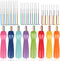 Needle Felting Tools, 38 Pcs Felting Needles - Needle Felting Supplies with 3 Sizes Felt Needles(36 Gauge, 38 Gauge, 40 Gauge), Color Wooden Handl...
